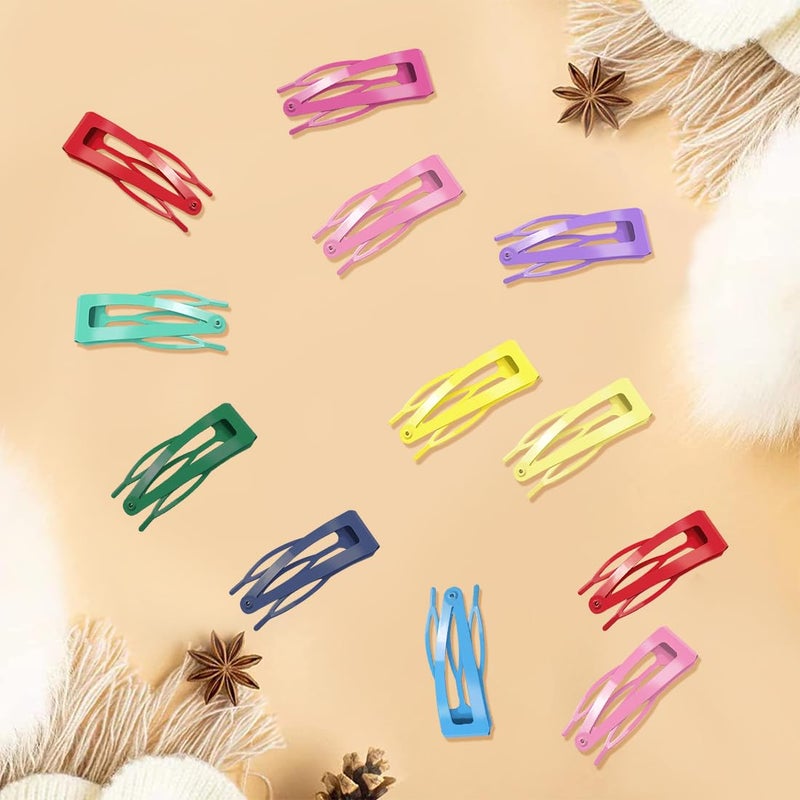 ايلان مجموعة إيلان من 20 قطعة من مشابك الشعر المعدنية للنساء، مشابك مزدوجة التثبيت، بألوان زاهية - Image 3